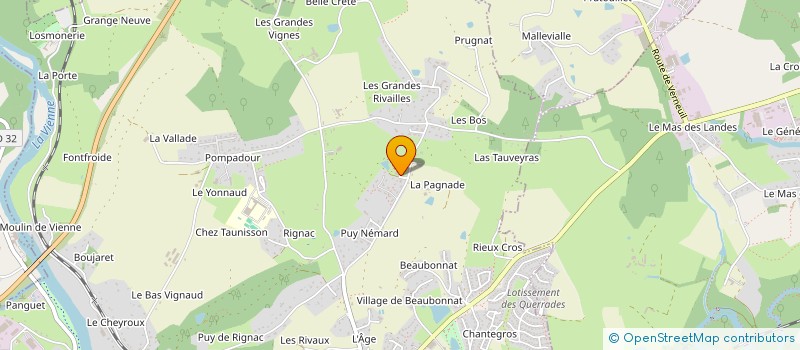 localisation de l'entreprise SCI ANTARES à AIXE-SUR-VIENNE