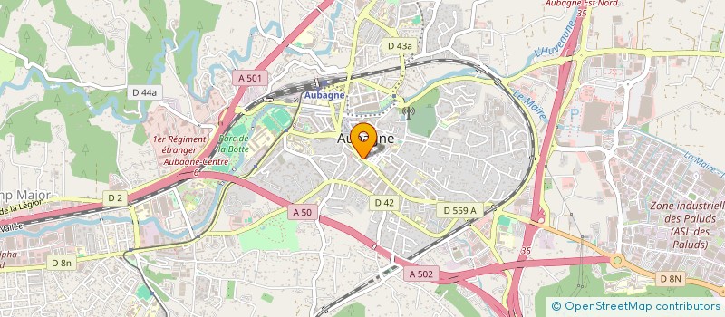 localisation de l'entreprise SCI ANTARES à AUBAGNE