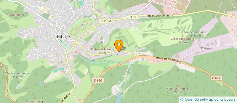 localisation de l'entreprise SCI ANTARES à BITCHE