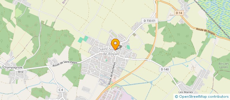 localisation de l'entreprise SCI ANTARES  SAINT-SULPICE-DE-ROYAN