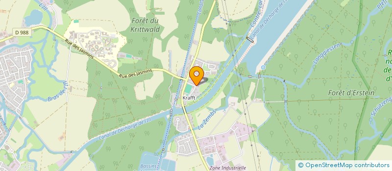 localisation de l'entreprise SCI ANTARES  ERSTEIN