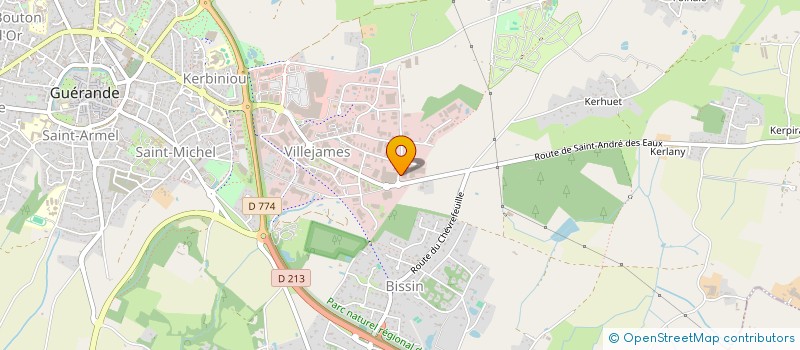 localisation de l'entreprise SCI ANTARES  GUERANDE