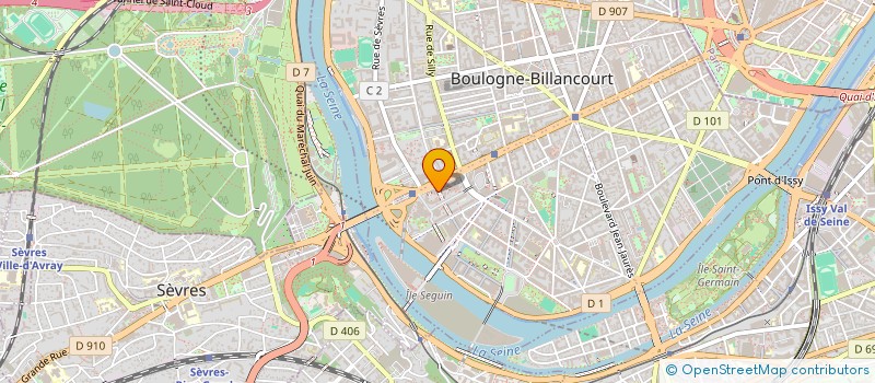 localisation de l'entreprise SCI ANTARES à BOULOGNE-BILLANCOURT