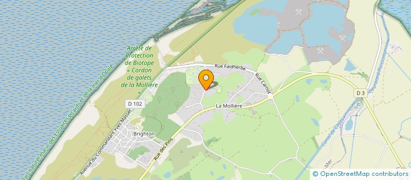 localisation de l'entreprise SCI ANTARES  CAYEUX-SUR-MER
