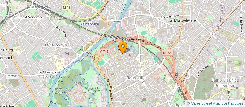 localisation de l'entreprise SCI ANTARES INVESTISSEMENT à LILLE