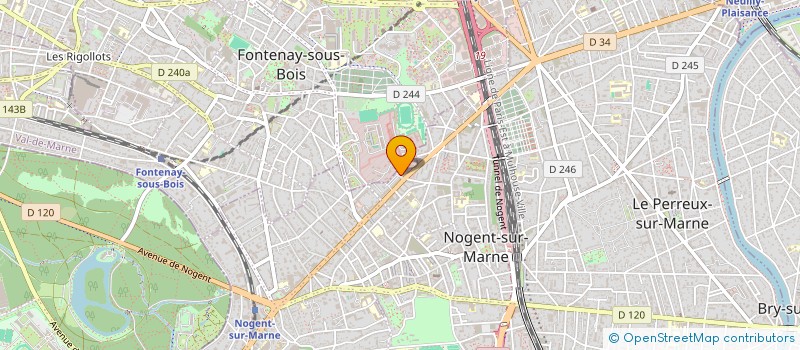 localisation de l'entreprise SCI ANTARYS à NOGENT-SUR-MARNE