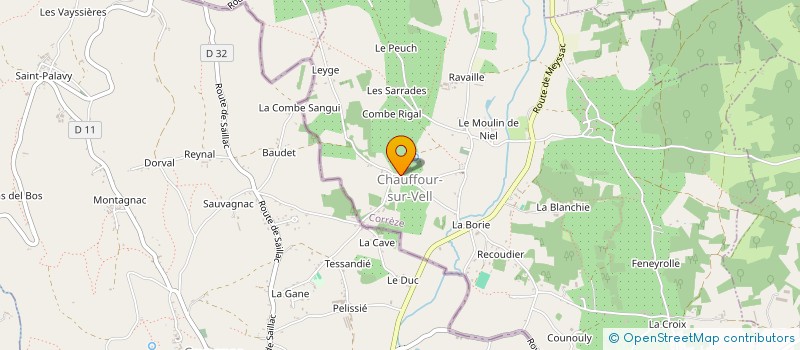 localisation de l'entreprise SCI ANTAUR  CHAUFFOUR-SUR-VELL