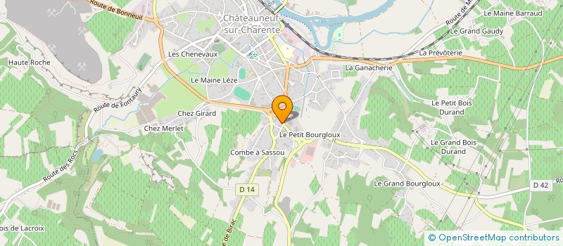 localisation de l'entreprise SCI ANTAXEL à CHATEAUNEUF-SUR-CHARENTE