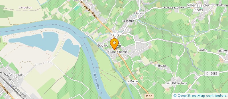 localisation de l'entreprise SCI ANTEAE  PAILLET