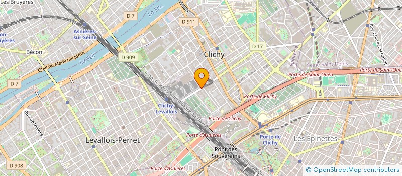 localisation de l'entreprise SCI ANTEENA ROUSSEAU FOURMIES à CLICHY
