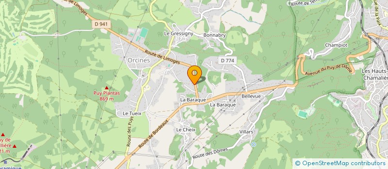 localisation de l'entreprise SCI ANTELICE  ORCINES