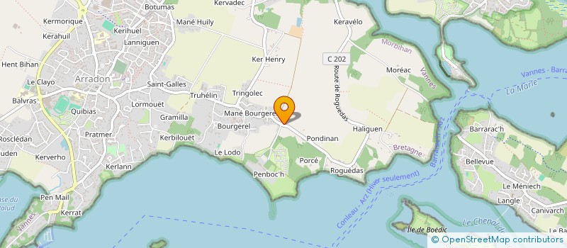 localisation de l'entreprise SCI ANTEMMYS  ARRADON