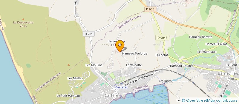 localisation de l'entreprise SCI ANTEMRA à BARNEVILLE-CARTERET
