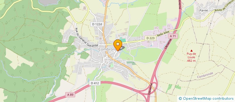 localisation de l'entreprise SCI ANTEROS  COMBRONDE