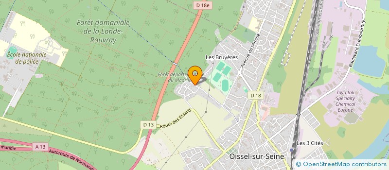 localisation de l'entreprise SCI ANTHALIE  OISSEL