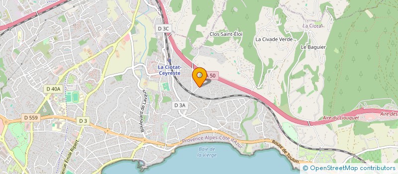 localisation de l'entreprise SCI ANTHALIE  LA CIOTAT