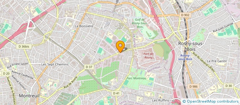 localisation de l'entreprise SCI ANTHAMAX à MONTREUIL