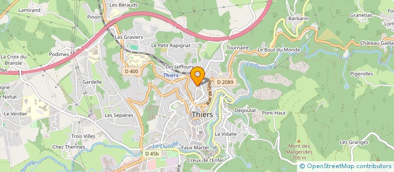 localisation de l'entreprise SCI ANTHAX IMMO  THIERS