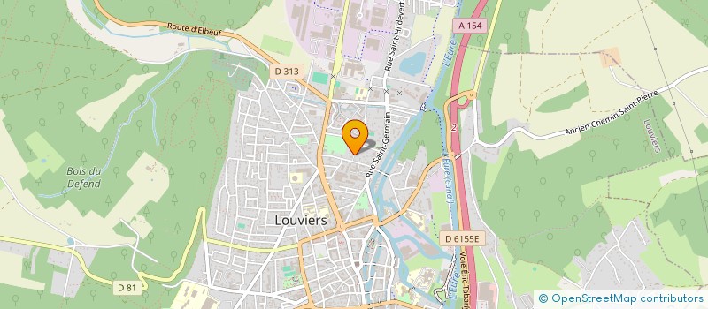 localisation de l'entreprise SCI ANTHEAUME à LOUVIERS