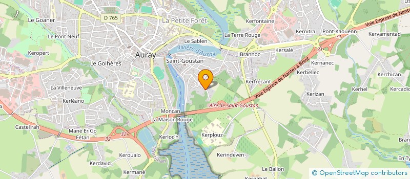 localisation de l'entreprise SCI ANTHEMYS à AURAY