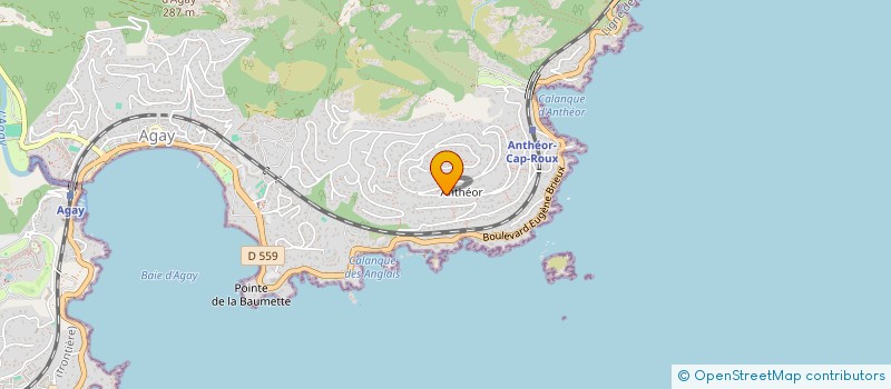 localisation de l'entreprise SCI ANTHEOR68  SAINT-RAPHAEL