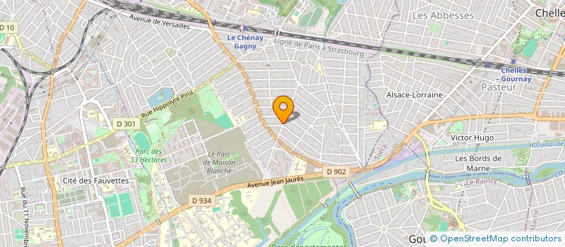 localisation de l'entreprise SCI ANTHIA  GAGNY