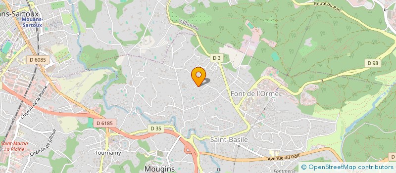 localisation de l'entreprise SCI ANTHO à MOUGINS