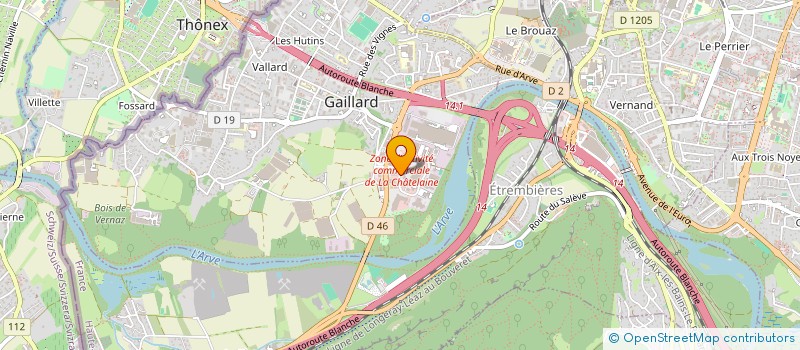 localisation de l'entreprise SCI ANTHO à GAILLARD