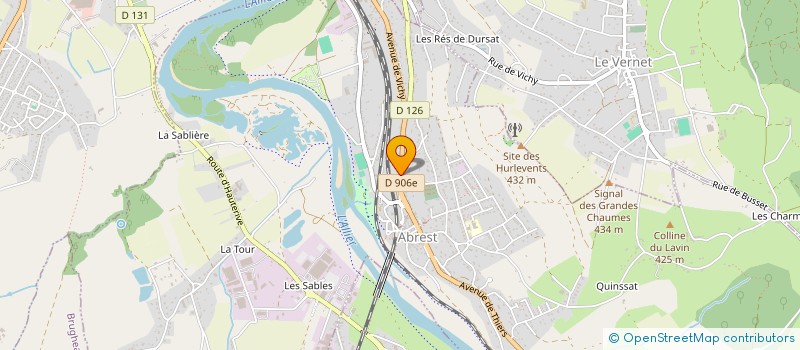 localisation de l'entreprise SCI ANTHO  ABREST