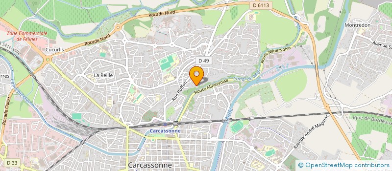 localisation de l'entreprise SCI ANTHOMAS à CARCASSONNE