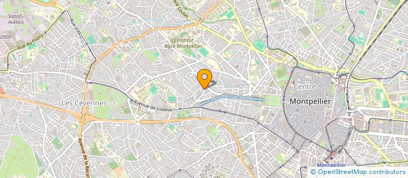 localisation de l'entreprise SCI ANTHOME à MONTPELLIER