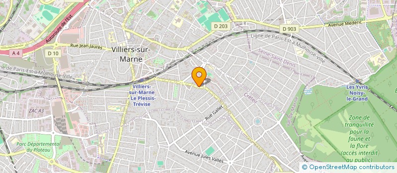 localisation de l'entreprise SCI ANTHONIN  VILLIERS-SUR-MARNE