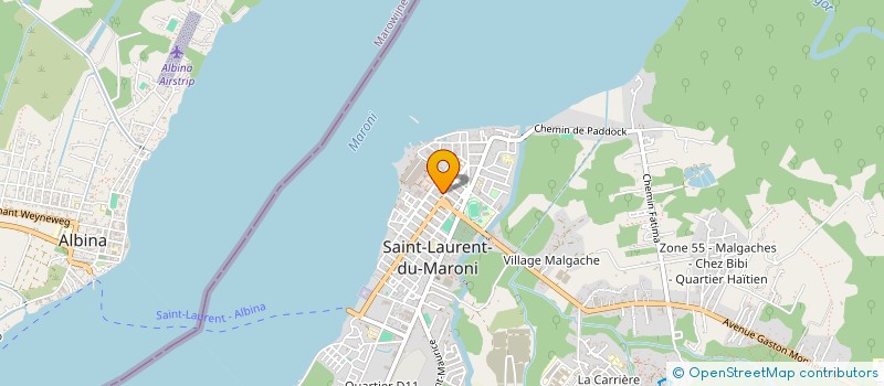 localisation de l'entreprise SCI ANTHONY 14 à SAINT-LAURENT-DU-MARONI