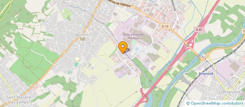 localisation de l'entreprise SCI ANTHONY  BERNIN