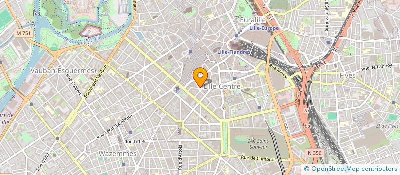 localisation de l'entreprise SCI ANTHONY à LILLE