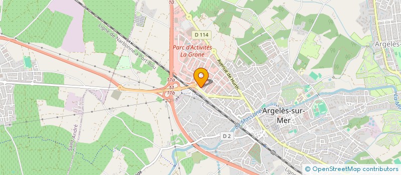 localisation de l'entreprise SCI ANTHONY  ARGELES-SUR-MER