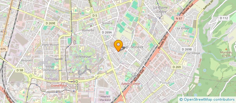 localisation de l'entreprise SCI ANTHONY ET JONATHAN  SAINT-MARTIN-D'HERES