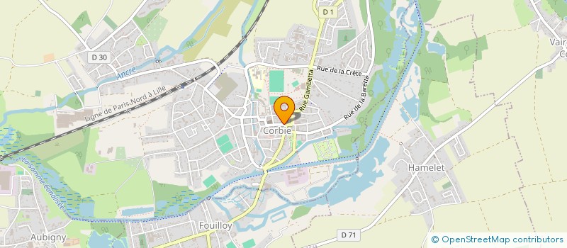 localisation de l'entreprise SCI ANTHORRY à CORBIE