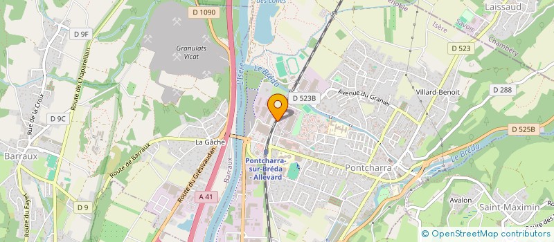 localisation de l'entreprise SCI ANTHYLLIS  PONTCHARRA