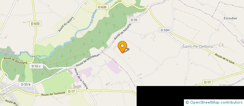 localisation de l'entreprise SCI ANTICHAN  SAINT-PE-DELBOSC