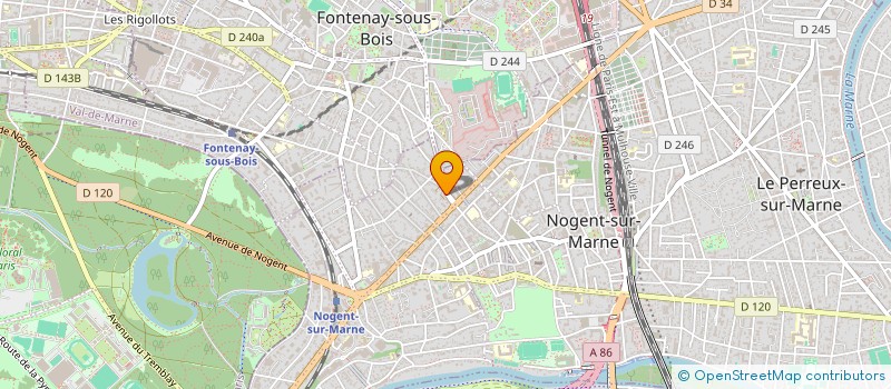 localisation de l'entreprise SCI ANTIDOT  NOGENT-SUR-MARNE