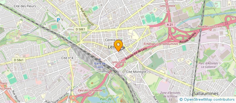 localisation de l'entreprise SCI ANTIEN  LENS