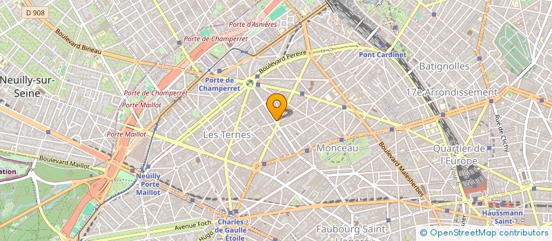 localisation de l'entreprise SCI ANTIER COURCELLES  PARIS