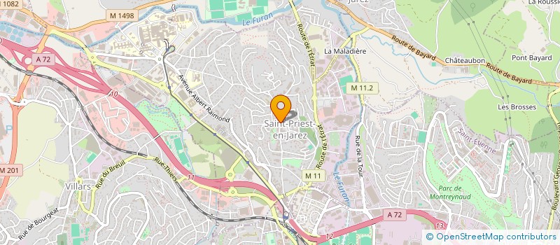 localisation de l'entreprise SCI ANTIGONE  SAINT-PRIEST-EN-JAREZ