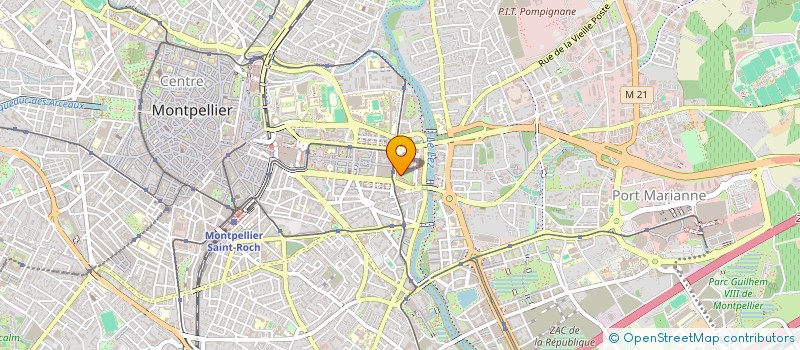 localisation de l'entreprise SCI ANTIGONE à MONTPELLIER