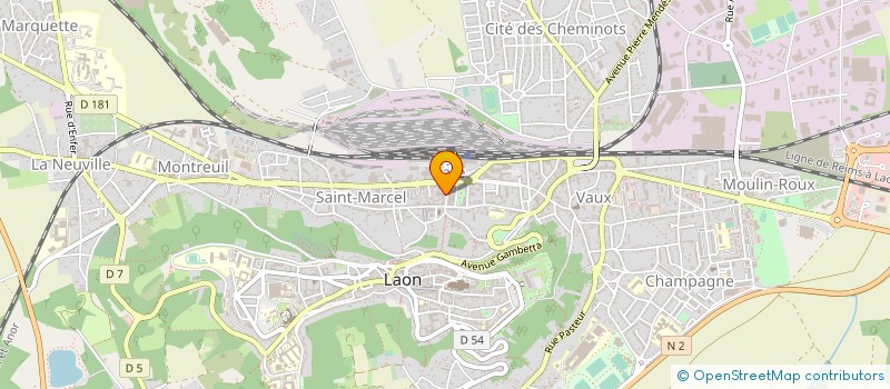 localisation de l'entreprise SCI ANTIGONE à LAON