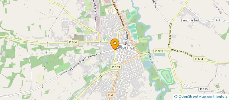 localisation de l'entreprise SCI ANTIGONE  FLEURANCE