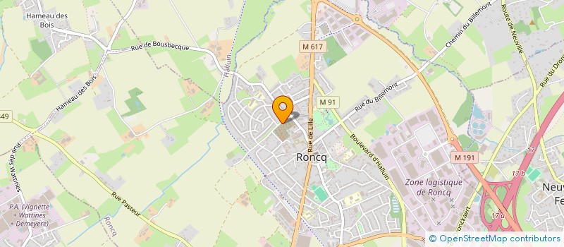 localisation de l'entreprise SCI ANTILLES à RONCQ