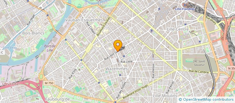 localisation de l'entreprise SCI ANTIN à LILLE