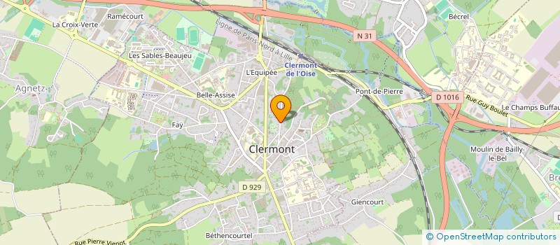 localisation de l'entreprise SCI ANTIOCHE  CLERMONT